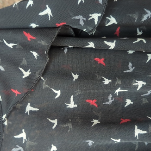 Black white and red sheer tank top. Small - Picture 4 of 4